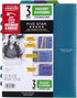 Five Star Pocket Dividers - Tabbed, Fits 3 Ring Binder, 3 Pack, Colors Will Vary (81212)