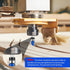 UwinVwin 4Pcs 1/4" Set, 1/2", 3/4", 1", 1-1/4", 1-1/2" Top & Bottom Bearing Flush Trim Router Bit Shank, Carbide Flush