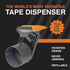 Heavy Duty Packaging Tape and Dispenser, includes 1 Roll, Razor-Sharp Cutting Edge to Seal Storage Boxes, Works with Standard Bulk Tapes, Up to 2” Wide, Refillable by Tape Terror