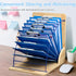 Clipboard Holder, Wooden Clipboard Storage Rack with Sturdy Metal Shelf, Organizer for Classroom, Office, Home (2 PCS)