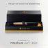 Cross Calais Refillable Ballpoint Pen, Luxury Gift Box, Medium Point Black Ink, Brushed Rose Gold & Black