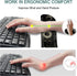 Keyboard Mouse Pad Set, Large Gaming Mouse Pad + Keyboard Wrist Rest + Coaster Set, 4Pcs Ergonomic XXL Desk Pad for
