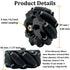 97mm 4WD 5mm (4Pcs Premium Mecanum Wheel, Omnidirectional Wheels DIY Robot Parts with Metal Coupling Motor Connector