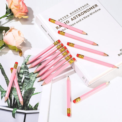 Zonon 48 Pieces Golf Pencils, Mini Pencils with Eraser for Kids, Bridal Shower, School, Office Writing