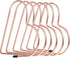 Abaodam Retractable Metal Bookend Desk Organizer Rose Gold Heart Design Multi-Function Office