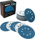 5 Inch 8 Hole Diamond Shape Sanding Discs, 240 Grit, 50 Pcs Hook and Loop for Orbital Sanders, Woodworking