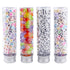 DEPEPE 30pcs 50ml Clear Flat Plastic Test Tubes - with Screw Caps for Candy and Beads Storage