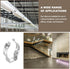 T8 Bulbs Pack 18 MECCANIXITY U Clips Holder Bracket Fluorescent Tube Light Fixture Steel Pipe Clamps for LED Ceiling