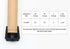 3/4" 16 Pack Furnigear Chair Leg Tips Caps with Felt Chair Leg Floor Protectors for Hardwood Floors Chair Leg Sliders
