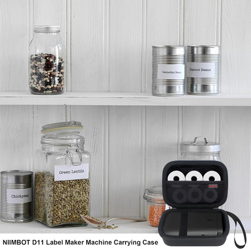 Carrying Case for NIIMBOT D11 Label Maker Machine, Portable Mini Bluetooth Label Printer Travel Bag