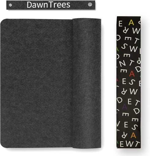 Large Non-Slip Felt Desk Mat, 47.2"x 23.6", 120x60cm Full Table Mouse Pad, Keyboard Mats for Desktop Protection (Dark