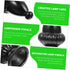 ARTIBETTER 2pcs Decorative Lamp Finial Modern Simple Design Light Screw Caps for Table and Floor Lamps Elegant Finish