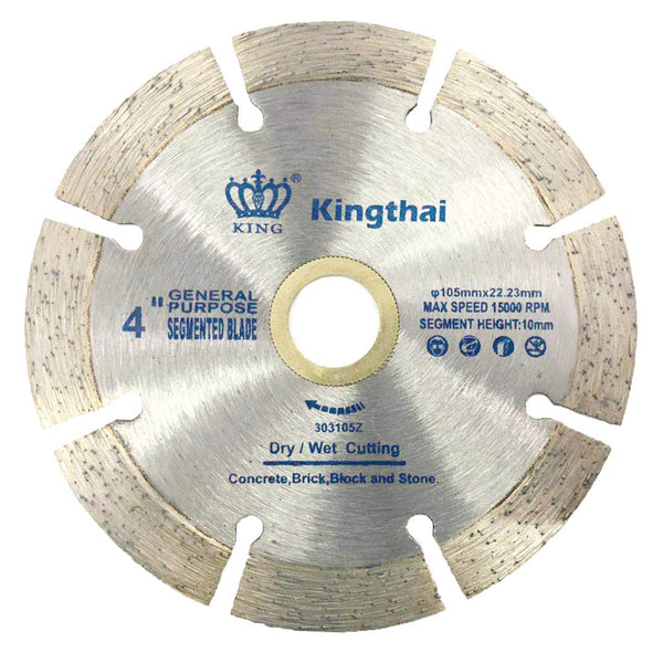 4 Inch Wet Dry Segmented Cutting Concrete Diamond Saw Blade for Masonry with 7/8-5/8 Inch Arbor