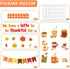 Thanksgiving Latte Bulletin Board Set Fall Coffee Cup Classroom Decoration with Maple Leaves Cutouts