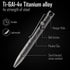 KeyUnity KP04SW Bolt Action Pen with Clip, Titanium Alloy EDC Pocket Pen, Retractable Metal Ballpoint