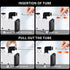 10Pcs Push to Connect Fittings, 3/8 Inch Tube OD x 3/8 Inch NPT Thread Male Elbow and Straight Pneumatic Tube Fittings