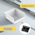 BeapTcely (6, Slatwall Bins with Hooks Plastic Slatwall Organizer Slatwall Containers Workbench Bins for Slat Wall