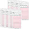 20 Pack Server Note Pads, Pink Guest Checks Books for Servers, Server
