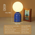 kvppvt Cute Macaron Color Rechargeable Night Light, Metal Base, Acrylic Round Lampshade, Adjust Light Color