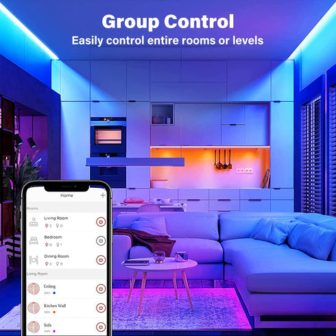 Sengled 32.8ft 16 25,000 Smart LED Strip Lights WiFi LED Lights Compatible with Alexa and Google Home Million Colors