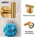 AGKXHDEC 5-Piece Set, Set Set 2 Towel Racks for Bathroom, Stainless Steel Bathroom Accessories Bathroom Towel Holder