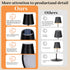 Waterproof,2000mAh Dimming Livinlarge Cordless Table Lamps,Rechargeable Outdoor Solar LED Lamp,Portable USB Desk Lamp