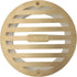 NDS 910B Round Grate Drain Cover, 4 In. with PVC Collar, Connects to 3 Inch Drain Pipe & 4 Inch Fittings