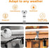 60 Packs Dreecy String Light Hooks for Outside Stainless Steel Outdoor Light Hanger Hooks for Outdoor String Lights