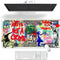 JUST BREATHE Large Mouse Pad, Cool Graffiti Street Art Extended Gaming Mousepad XXL 35"x15.7"