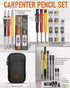 Nicpro 28 Pack Carpenter Pencil Set with Sharpener, Mechanical Pencils, 127PCS Refills, Heavy Duty Construction Pencils