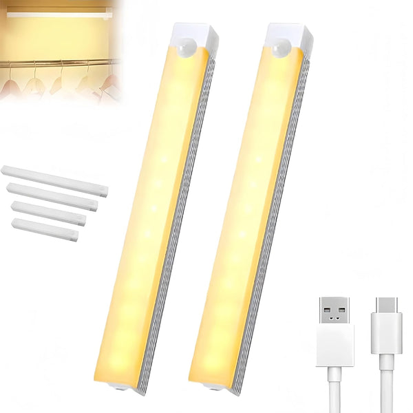 Punch-Free Smart Sensor Magnetic Rechargeable LED Lights, New Wireless Intelligent Motion Human