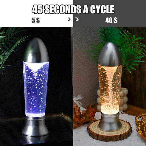 10.5" YAKii Tornado Lamp LED Color Changing Table Lamp,Tornado Maker Science Toy, Battery/USB Cable Operated,Christmas