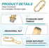 4mm Pack 3 MECCANIXITY Chain Connectors, Thick Quick Link Screw Lock Oval Clips for Chandelier Pendant Lights, Light