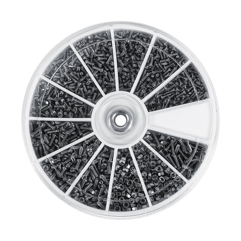 Screws Nuts Assortment Kit, 600pcs of Repair Hardware Tools for Watches Glasses Electronics