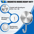 LOVIMAG Cruise Ship Essentials, 80Lbs Heavy Duty Swivel Magnetic Hooks, 10 Pack for Cruise Cabins, Classroom, Grill