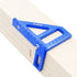 45/90 Degree Triangle Ruler Scriber, Aluminum Alloy Miter Triangle Ruler for Woodworking, High Precision Layout Tool