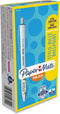 Paper Mate Inkjoy 700 Rt Ballpoint Pen, Retractable, Medium 1mm, Blue Ink, White/Blue Barrel, Dozen