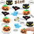 FOIMAS 80pcs Halloween Erasers - Pumpkin Ghost Skull Rubber Erasers for Trick or Treat Goodie Bags