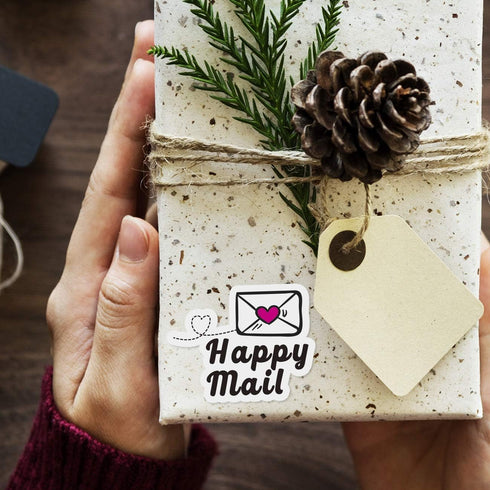PLESIU Small Business Handmade Sticker, Packaging Sticker (Happy Mail)