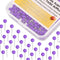 Map Tacks, 1/8-Inch Assorted Color Beads Head Push Pins, 500-count (Purple)