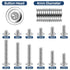 MewuDecor M4-0.7 x 8mm Flanged Button Head Socket Cap Screws, Stainless Steel 18-8, 50 PCS