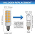 Simba Lighting LED E11 T4 Mini-Candelabra JD Light Bulb 5W, 40W to 50W Halogen Replacement (4 Pack) 3000K Dimmable