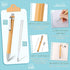 Fainne Bamboo Pens Bulk, Natural Engraving Retractable Bamboo Pen with Extra Black Ink Refills (30 Pcs)