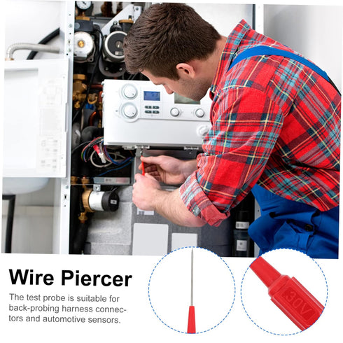 4pcs Probe multimeter Tool Wire Piercing Needle Mini Wire Piercer Testing Piercing Wire Piercing Clips Piercing Test Leads auto Tools Insulation Piercing Pin Nylon car Puncture