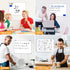 H-Qprobd White Board Dry Erase, 18"x24" Wall Mounted Magnetic Whiteboard with Aluminium Frame for Home Office