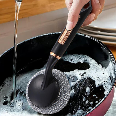 Generic Countertops, Stainless Steel Wire Scratch Brush - Heavy Duty Scrubber | Grill Grate Cleaner, Abrasive Cleaning