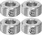 HARFINGTON 4pcs 5/16" Bore Shaft Collar, 304 Stainless Steel Set Screw Collars, 5/8" OD, 5/16" Width for Wheel Barrow