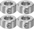 HARFINGTON 4pcs 5/16" Bore Shaft Collar, 304 Stainless Steel Set Screw Collars, 5/8" OD, 5/16" Width for Wheel Barrow
