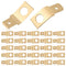 25 Pcs Non Insulated Solderless Disconnect Adapters, 1/4" Male Tab, Brass Quick Disconnect Connectors