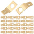 25 Pcs Non Insulated Solderless Disconnect Adapters, 1/4" Male Tab, Brass Quick Disconnect Connectors